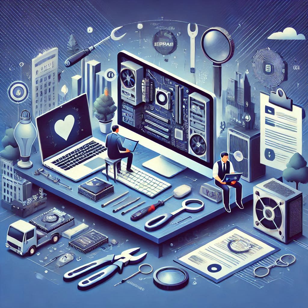 Person working on a computer
